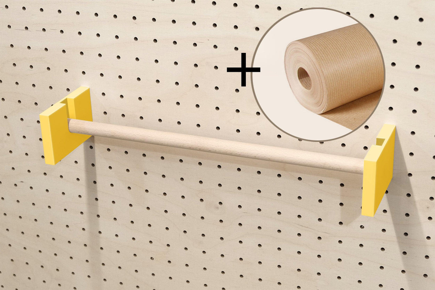 Porte rouleau kraft pour Pegboard - Quark