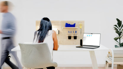 Pegboard desk organizer