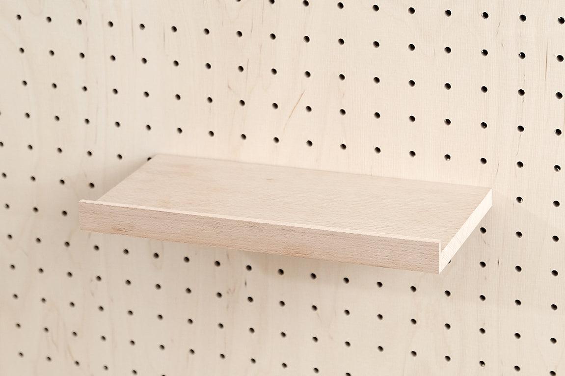 Beech wood shelf for Pegboard - Wall shelf