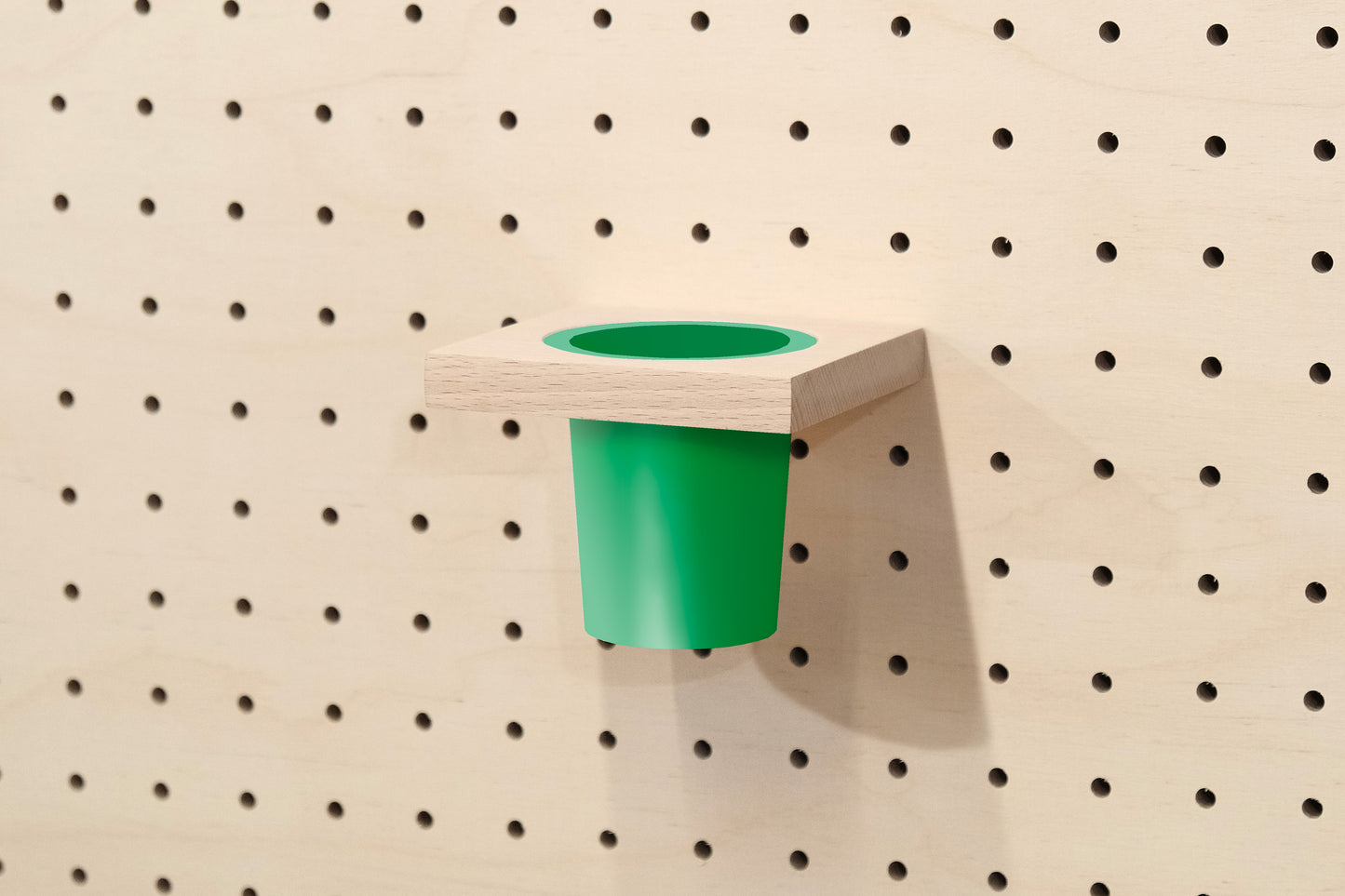 Hanging pencil holder for Pegboard