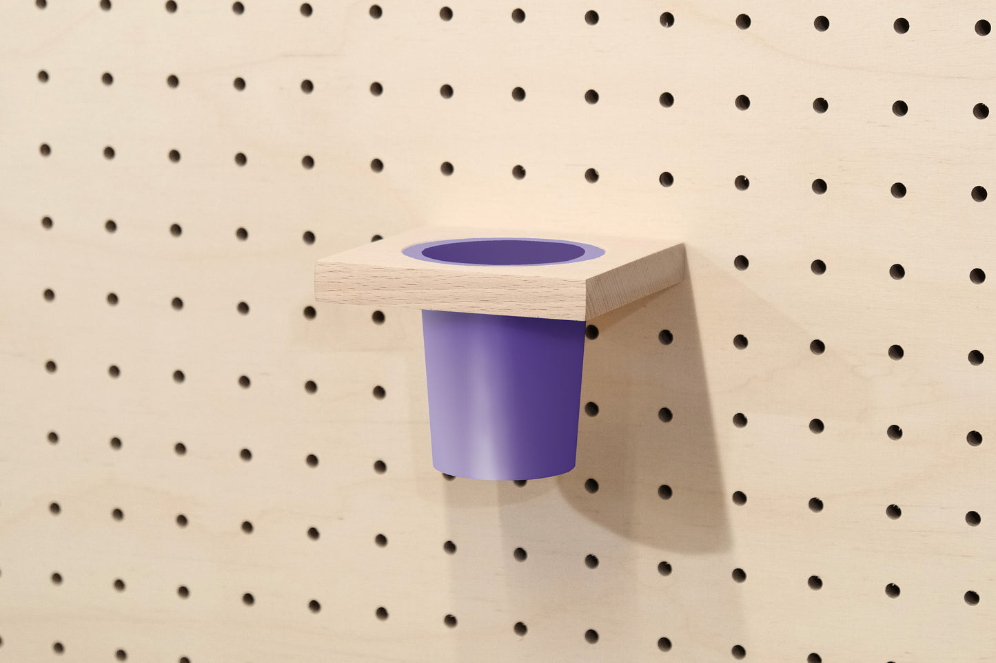 Hanging pencil holder for Pegboard