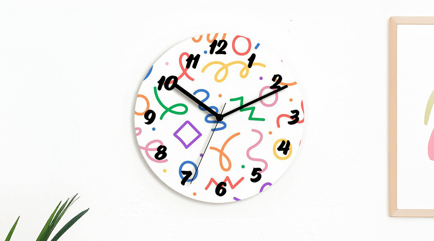 Sketch Clock®: The creative and infinitely customizable colorful clock