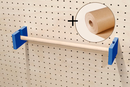 Porte rouleau kraft pour Pegboard