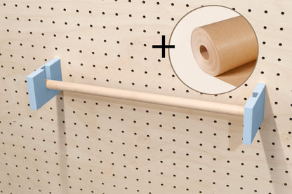 Porte rouleau kraft pour Pegboard