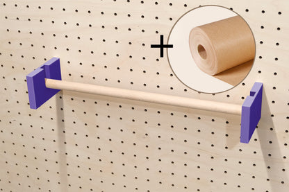 Porte rouleau kraft pour Pegboard