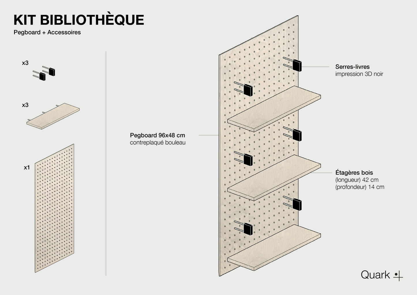 Pegboard Bibliothèque