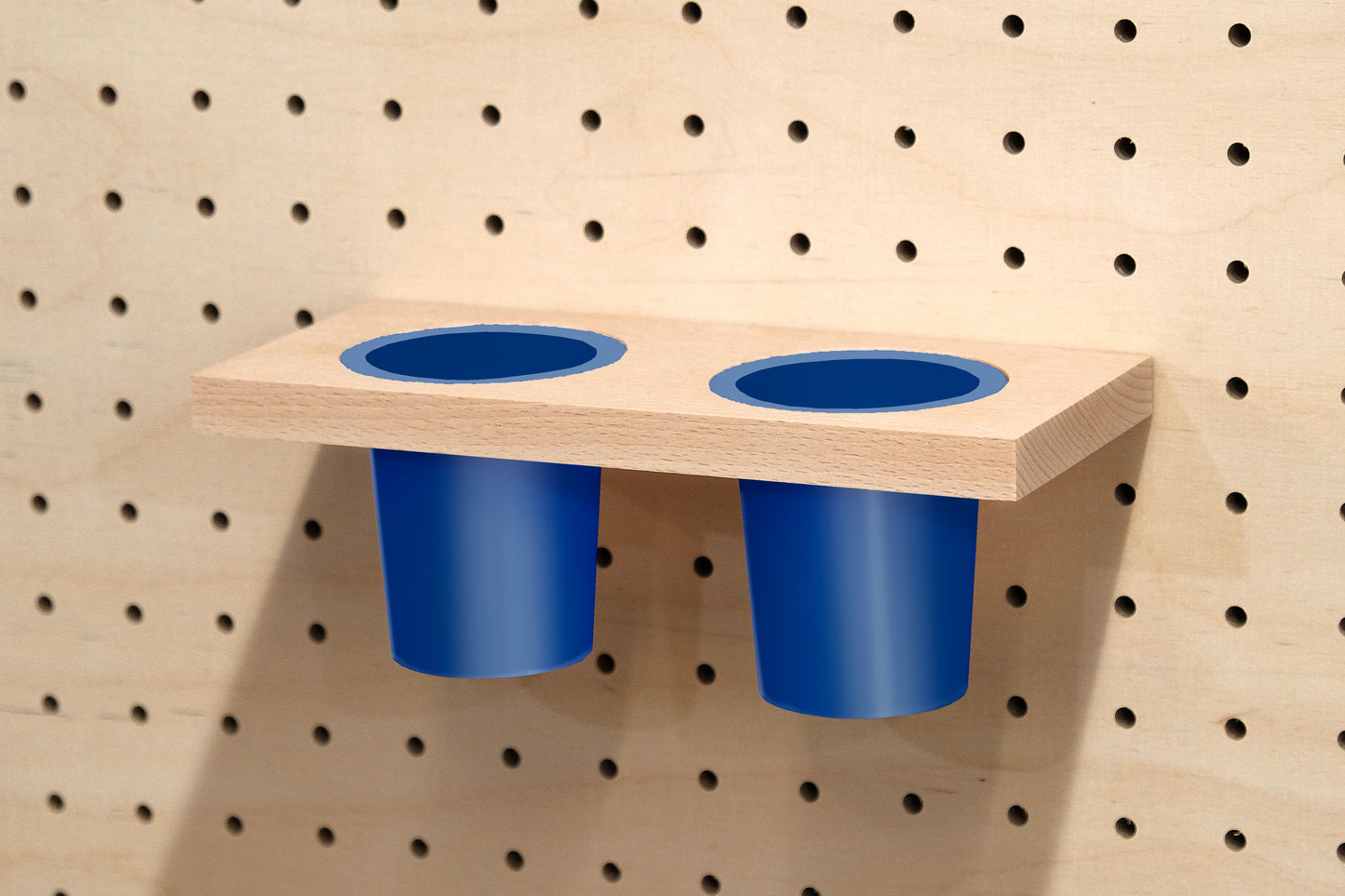 Hanging pencil holder for Pegboard