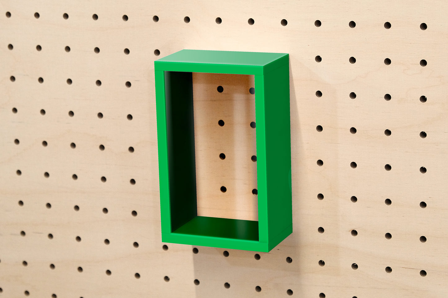 Vitrine produits pour Pegboard - Présentoir produits sur panneau perforé