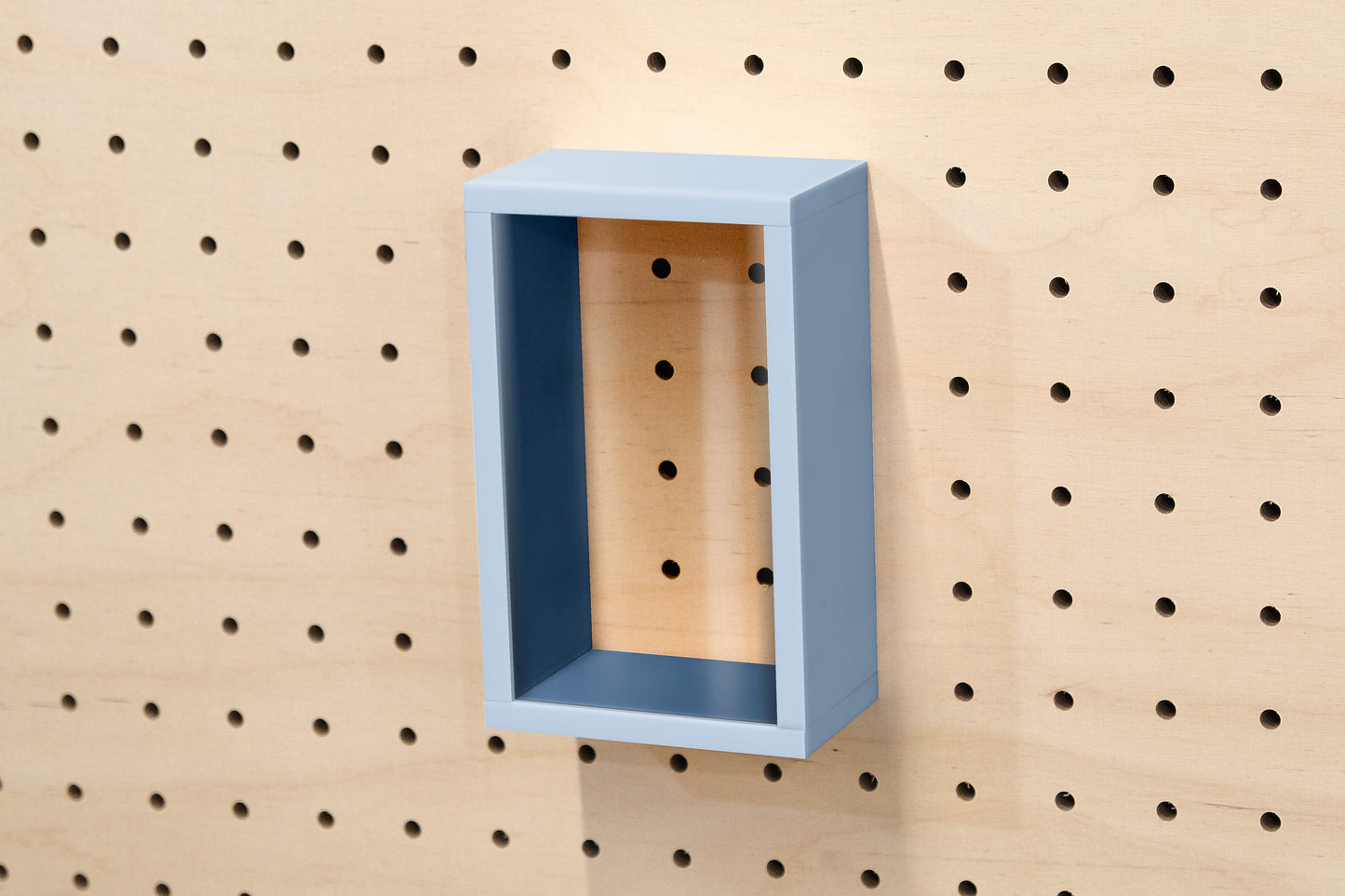 Product showcase for Pegboard - Product display on perforated panel