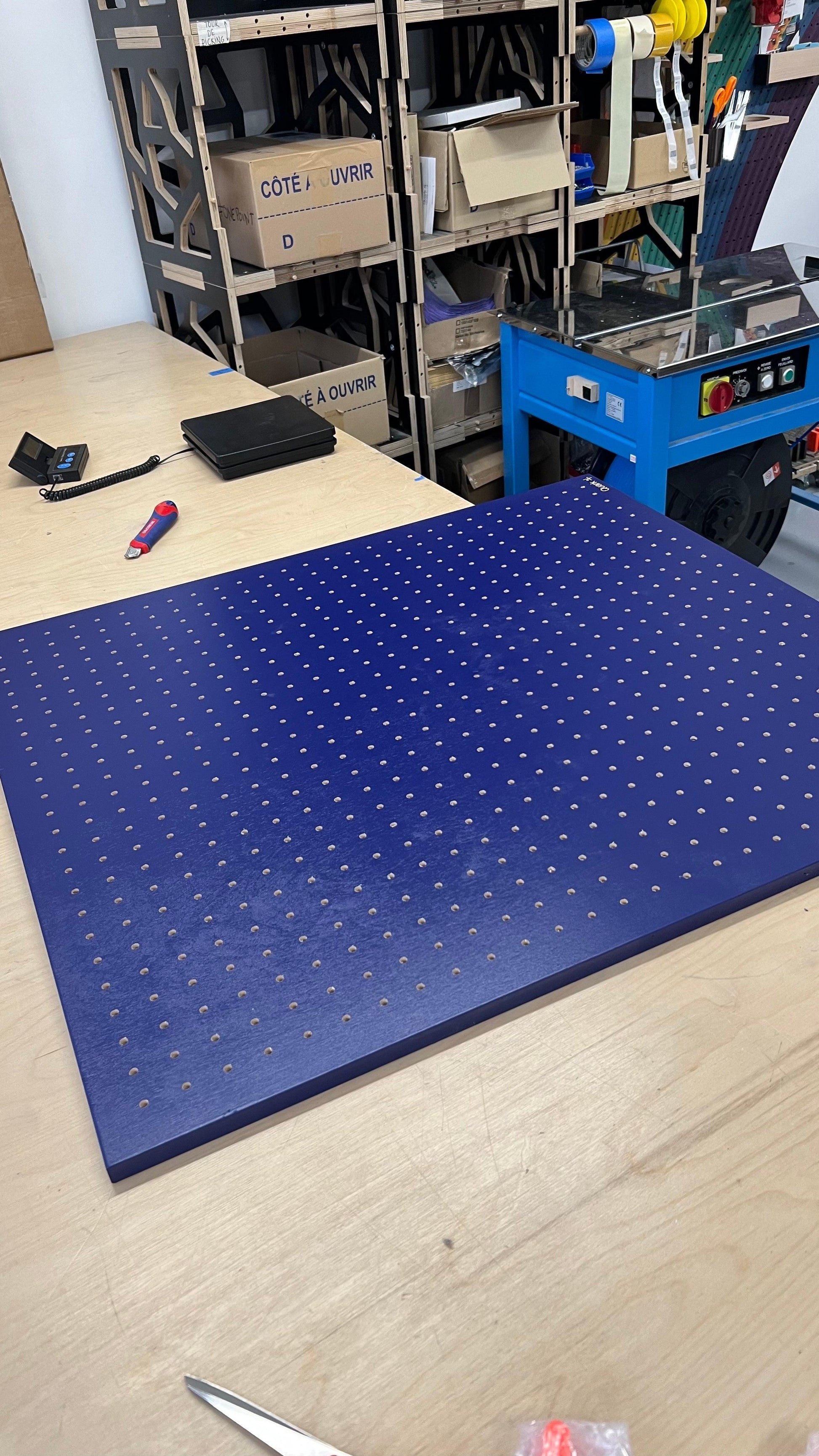 Pegboard B stock Bleu 88x80cm - Quark