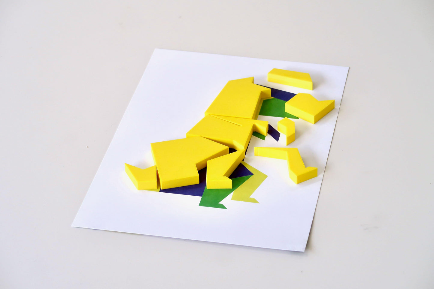 Jeu Montessori de sérigraphie pour enfants - Kit tampons dinosaure - T-REX - Quark