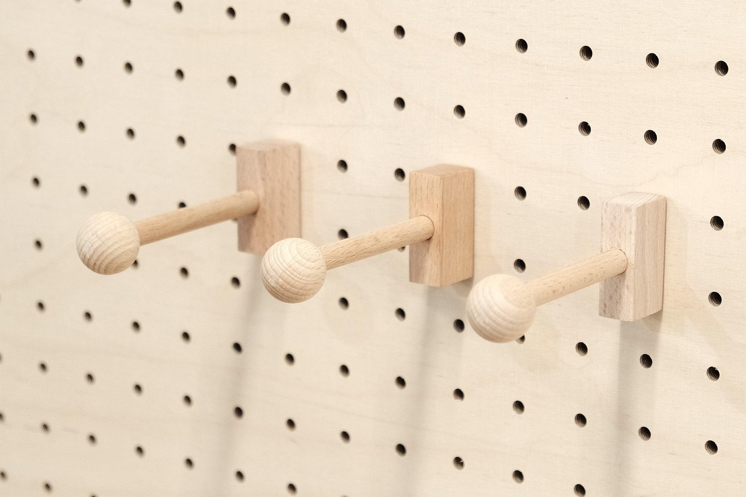 Pegboard cheap coat hooks