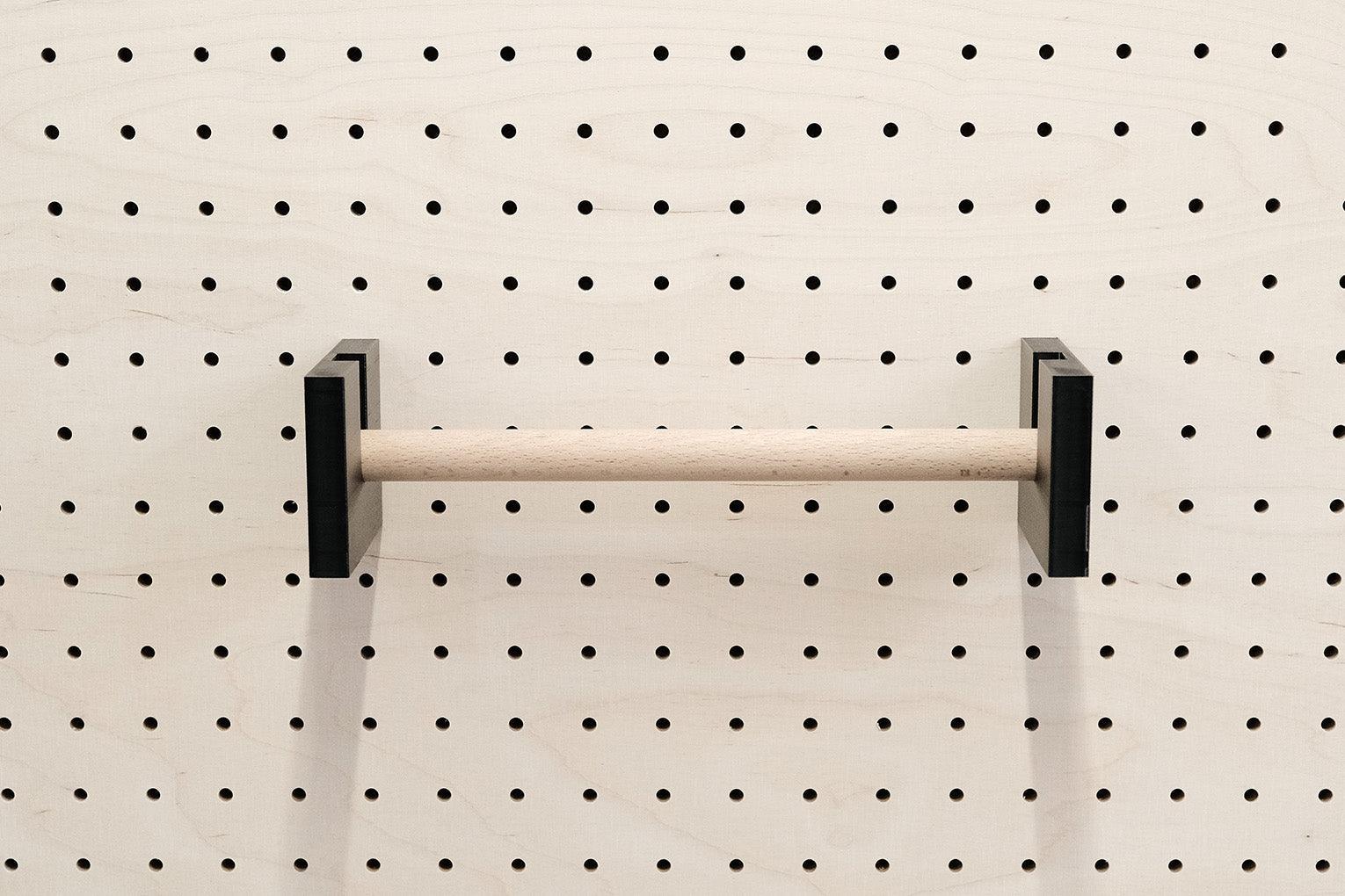 Paper towel roll holder for Pegboard