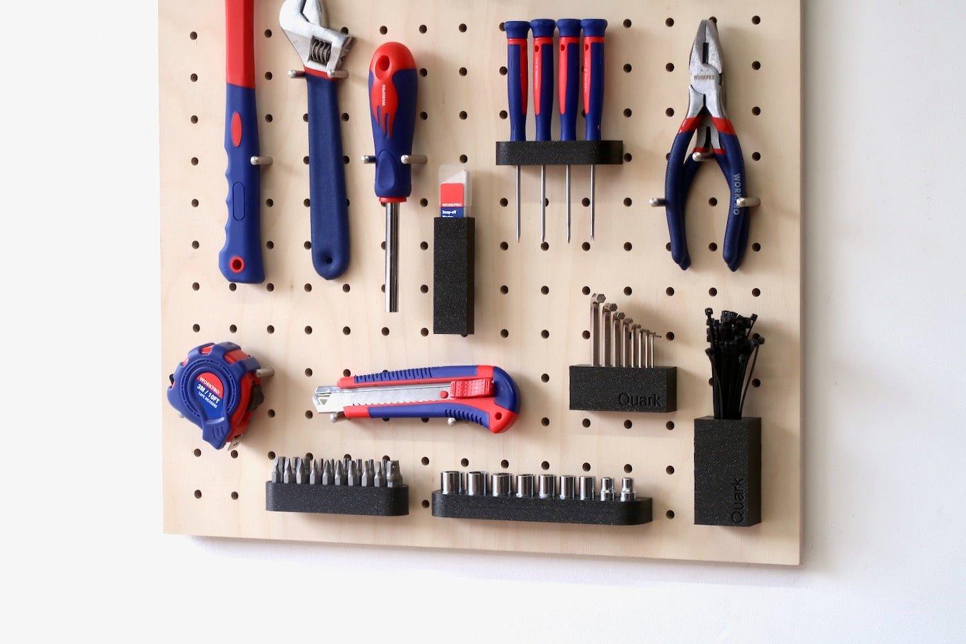 Tout-en-un : Le Kit pegboard 48cm + set d'outils de bricolage pour
